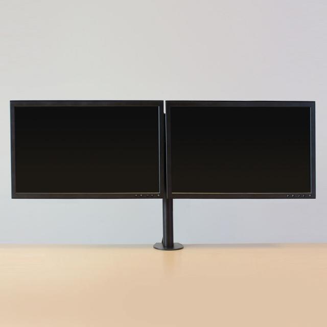 Monitor desk mount, 2 screens up to 35", VESA 