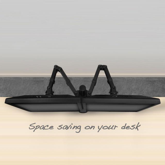 Monitor desk mount, 2 screens up to 35", VESA 