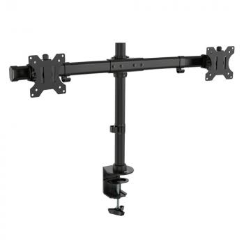 Monitor desk mount, 2 screens up to 27", VESA