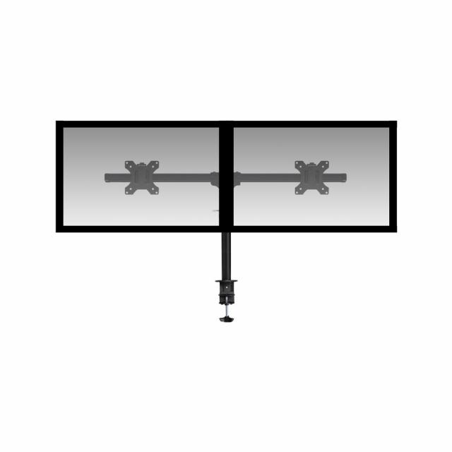 Monitor desk mount, 2 screens up to 27", VESA 