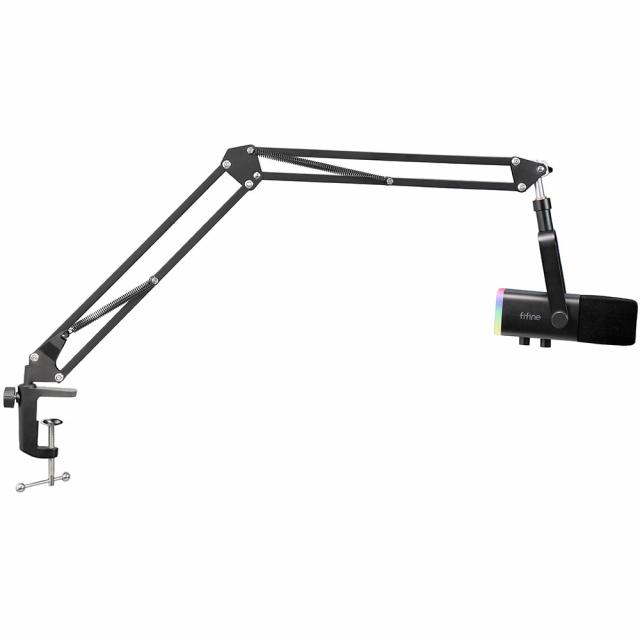 Microphone Adjustable Boom Arm FIFINE AM8T Dynamic RGB - Black 