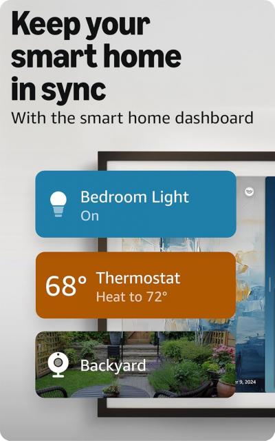 Amazon Echo Show 15 Smart 15.6" FHD +  Fire TV , Alexa, дисплей за визуализация, черен, gen 2 