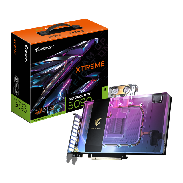 Graphic card GIGABYTE AORUS RTX 5090 XTREME WATERFORCE WB 32GB GDDR7 