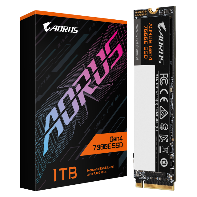 SSD Gigabyte AORUS 7000E 1TB, NVMe, PCIe 4.0 Gen4 