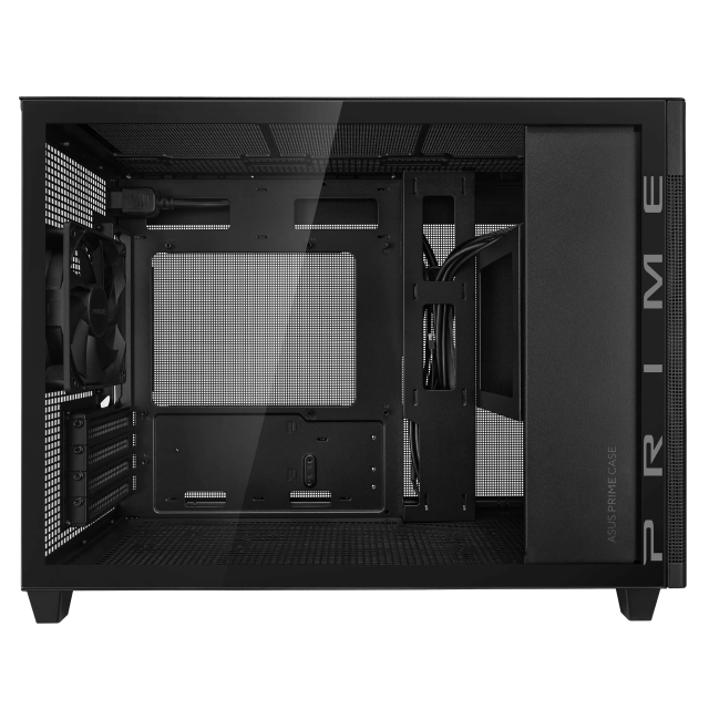 Кутия ASUS PRIME AP201 Tempered Glass, Micro ATX - Black 