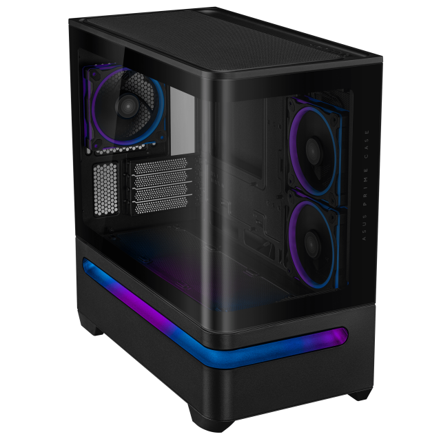 Case ASUS Prime AP202 ARGB mATX + 3 ARGB Fans - Black 