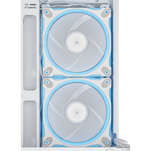 Case ASUS Prime AP202 ARGB mATX + 3 ARGB Fans - White 