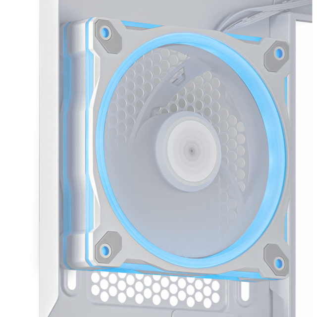 Case ASUS Prime AP202 ARGB mATX + 3 ARGB Fans - White 
