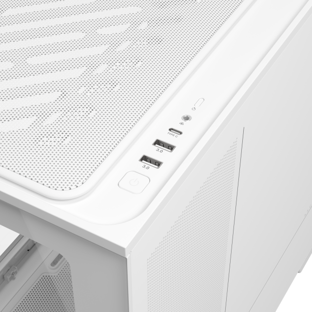 Case ASUS Prime AP202 ARGB mATX + 3 ARGB Fans - White 