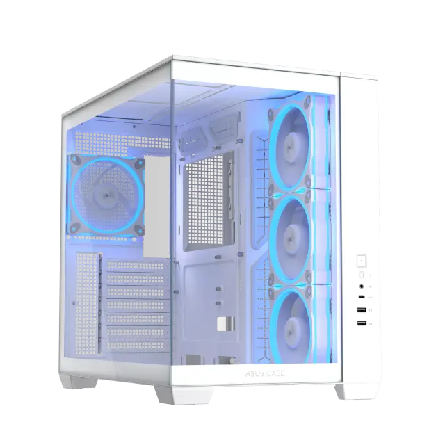 Case ASUS A32 PLUS Tempered Glass + 4 ARGB Fans - White 