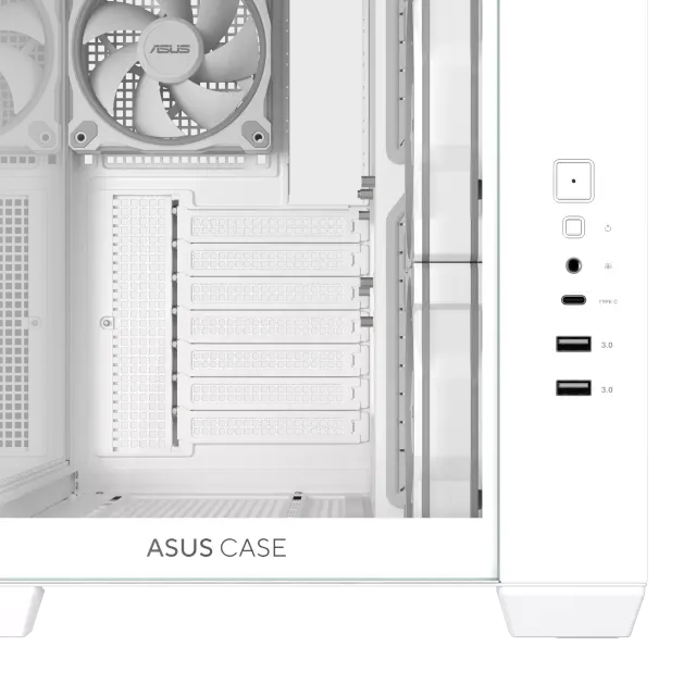 Case ASUS A32 PLUS Tempered Glass + 4 ARGB Fans - White 