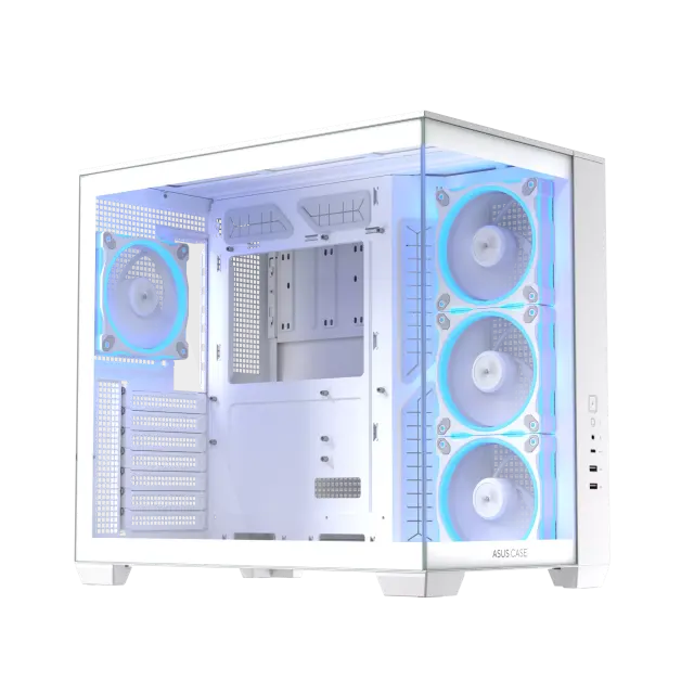 Case ASUS A32 PLUS Tempered Glass + 4 ARGB Fans - White 