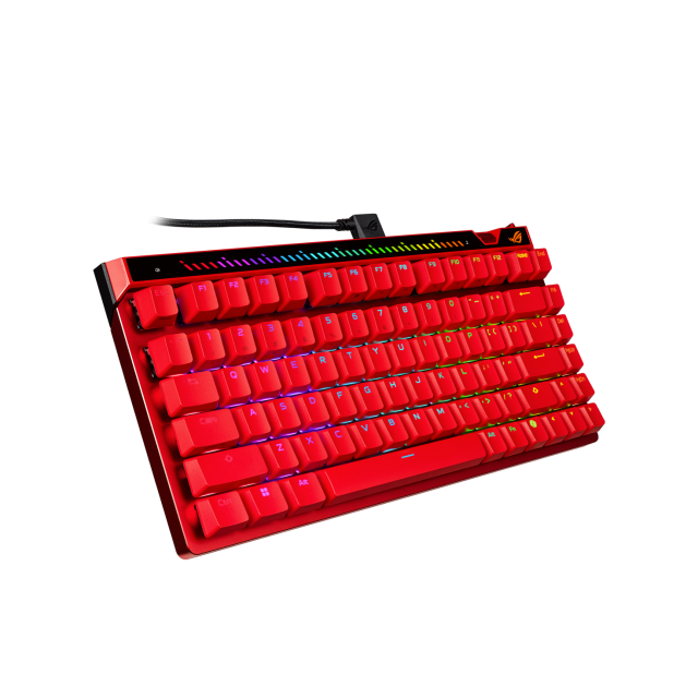 Gaming Mechanical Keyboard ASUS ROG Falchion Ace 75 HE Red - ROG HFX V2 Magnetic Switch 