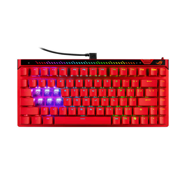 Gaming Mechanical Keyboard ASUS ROG Falchion Ace 75 HE Red - ROG HFX V2 Magnetic Switch 
