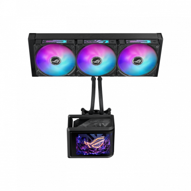 CPU AIO Liquid Cooler ASUS ROG Ryuo IV SLC 360 ARGB 6.67" Curved AMOLED Display 