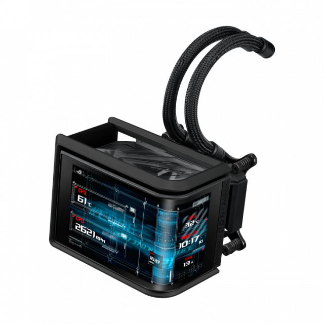 CPU AIO Liquid Cooler ASUS ROG Ryuo IV SLC 360 ARGB 6.67" Curved AMOLED Display 
