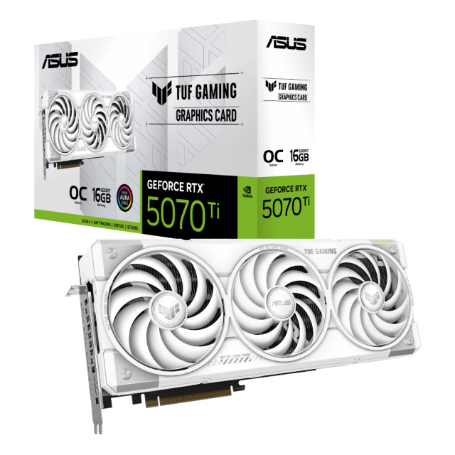 Graphic card ASUS TUF Gaming RTX 5070 TI 16GB GDDR7 White OC Edition 