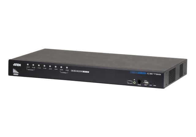 KVM Switch ATEN CS1798-AT-G, 8-Port USB, HDMI/Audio KVM Switch 