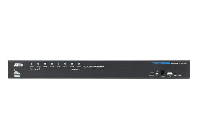 KVM Switch ATEN CS1798-AT-G, 8-Port USB, HDMI/Audio KVM Switch 