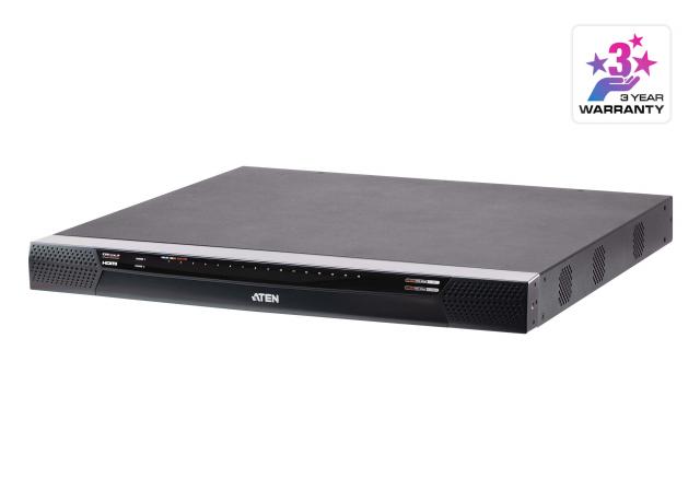 KVM over IP Switch ATEN KN2116VB-AX-G, KVM 16-Port, 1x Local, 2x Remote, Console: 2xUSB, HDMI, VGA 