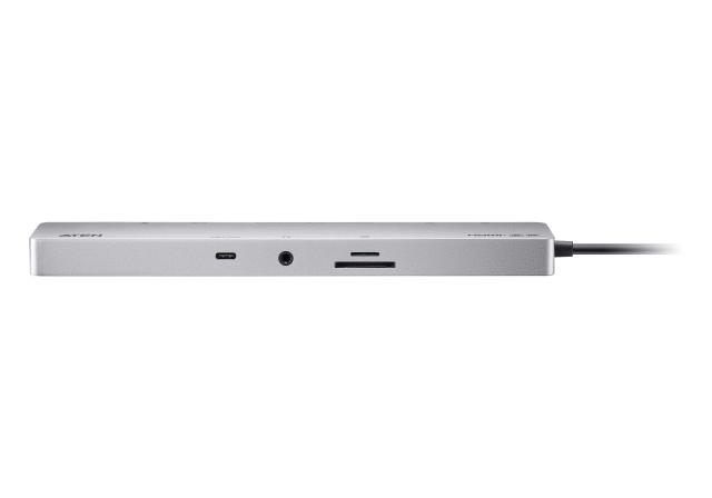 ATEN Docking 11-in-1 USB-C Multiport Dock + Power Pass-Through, 2 x HDMI, LAN, 3.5mm, USB-C, SD Card, microSD, 3 x USB 3.2 