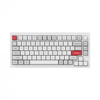 Клавиатура Keychron Q1 Pro White-Grey QMK TKL K Pro Banana Switch RGB LED PBT