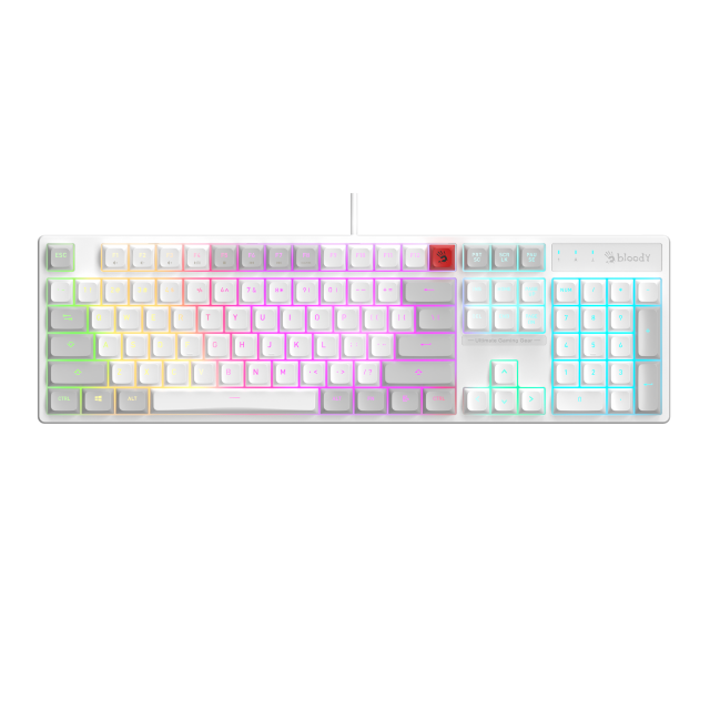 Gaming keyboard A4Tech Bloody B230N Neon Backlit - White 