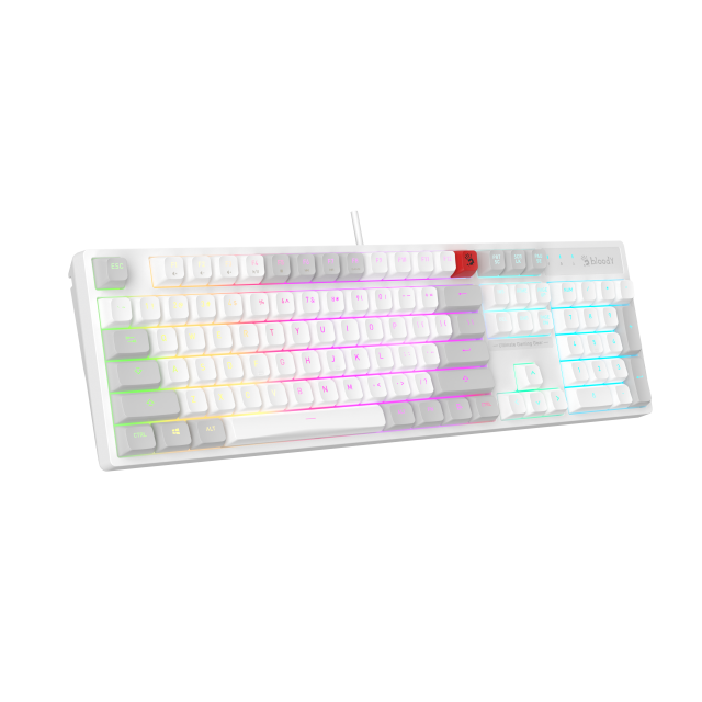 Gaming keyboard A4Tech Bloody B230N Neon Backlit - White 