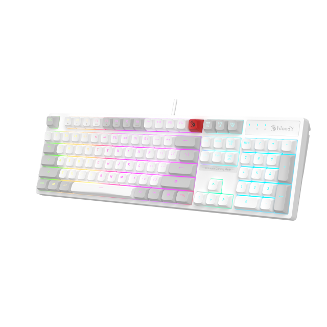 Gaming keyboard A4Tech Bloody B230N Neon Backlit - White 