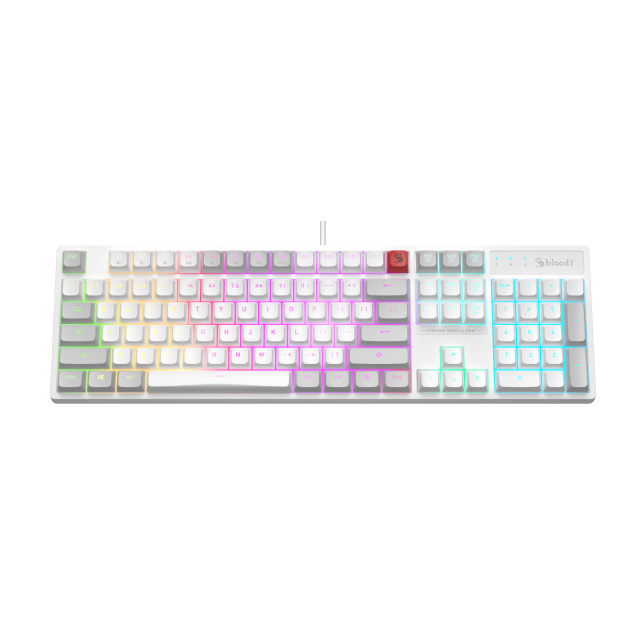 Gaming keyboard A4Tech Bloody B230N Neon Backlit - White 