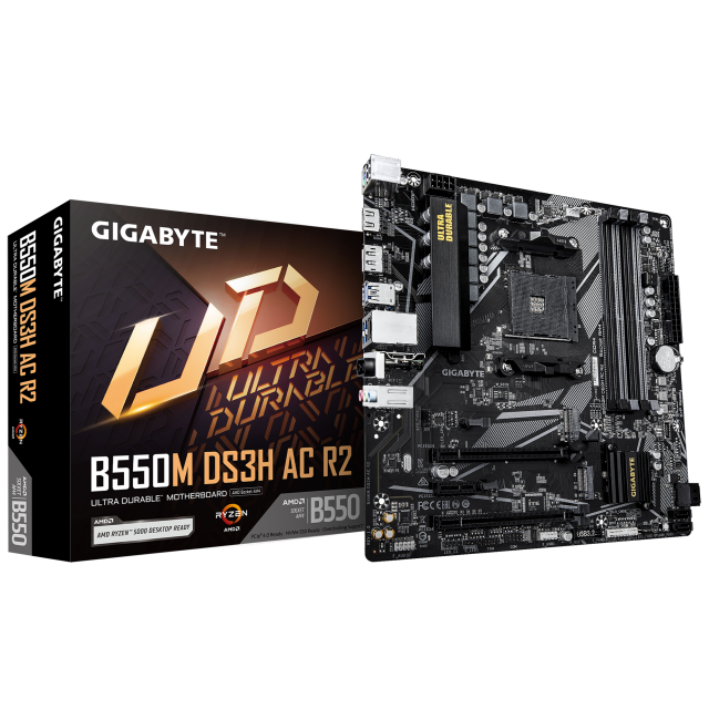 Motherboard GIGABYTE B550M DS3H AC R2 Socket AM4 