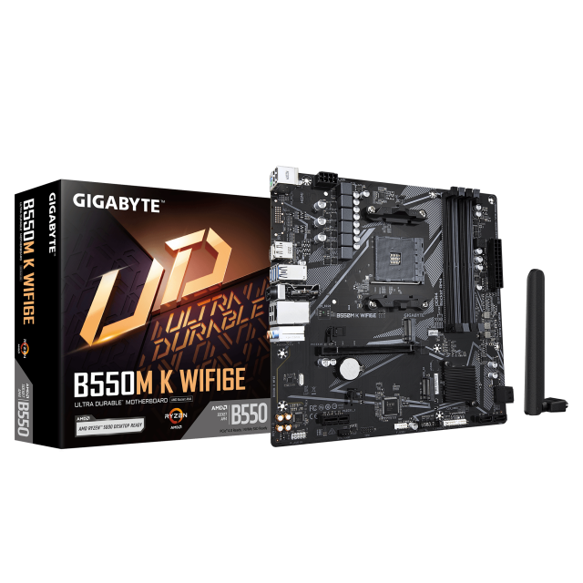 Motherboard GIGABYTE B550M K Wi-Fi 6E, AM4 