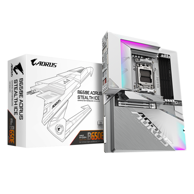 Дънна платка GIGABYTE B650E AORUS STEALTH ICE 