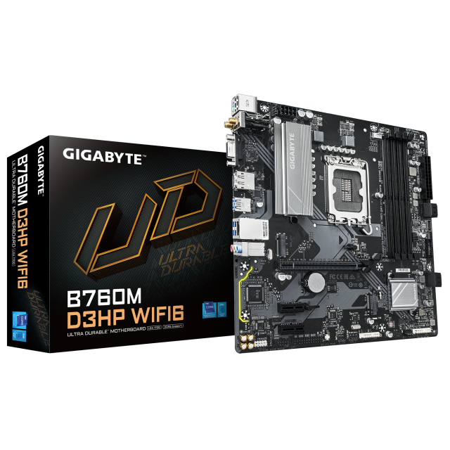 Motherboard GIGABYTE B760M D3HP WIFI6 DDR5, socket 1700, mATX 