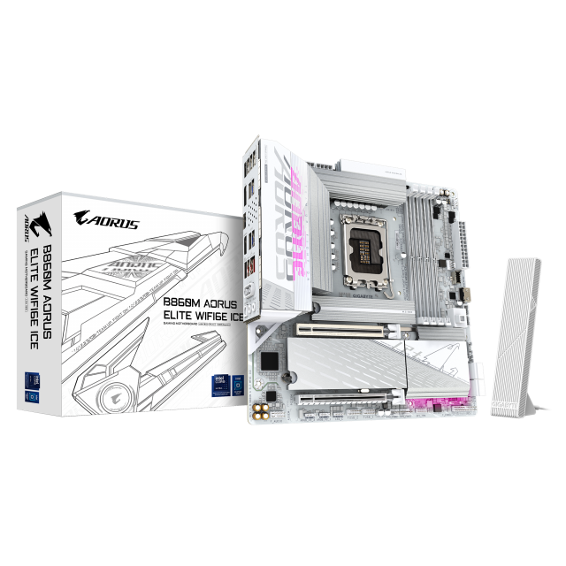 Motherboard GIGABYTE B860M AORUS ELITE WiFi 6E ICE, LGA 1851 