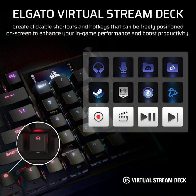 Mechanical Keyboard Corsair Vanguard Pro 96 Hall Effect - Hyperdrive Magnetic Switch 