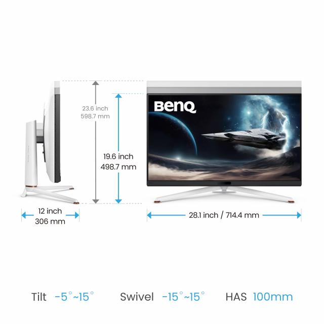 Геймърски монитор BenQ Mobiuz EX321UX, 31.5", 144Hz 