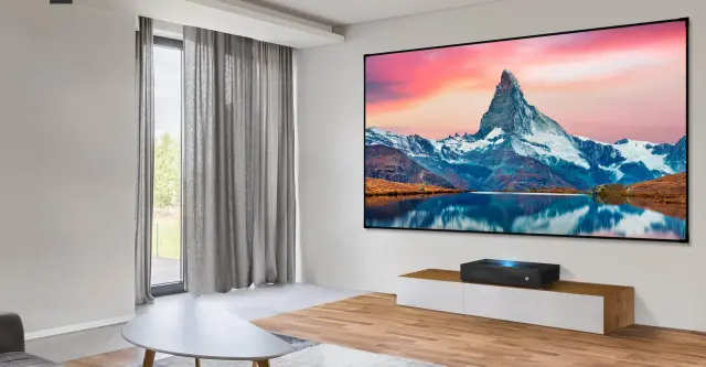 4LED RGB laser smart projector BenQ v5010i, 2500lm, 4K, HDR10+, 2500000:1, 98% DCI-P3, 100% Rec. 709, WiFi, Bluetooth, AirPlay, Google Cast, Netflix 