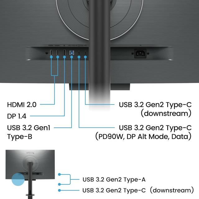 Монитор за програмиране BenQ RD320UA, 31.5", Ergo Stand 