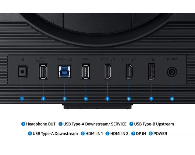 Monitor SAMSUNG Odyssey G7 G70F - 27" IPS DualMode UHD(3840x2160) 180Hz/360Hz, 1ms 