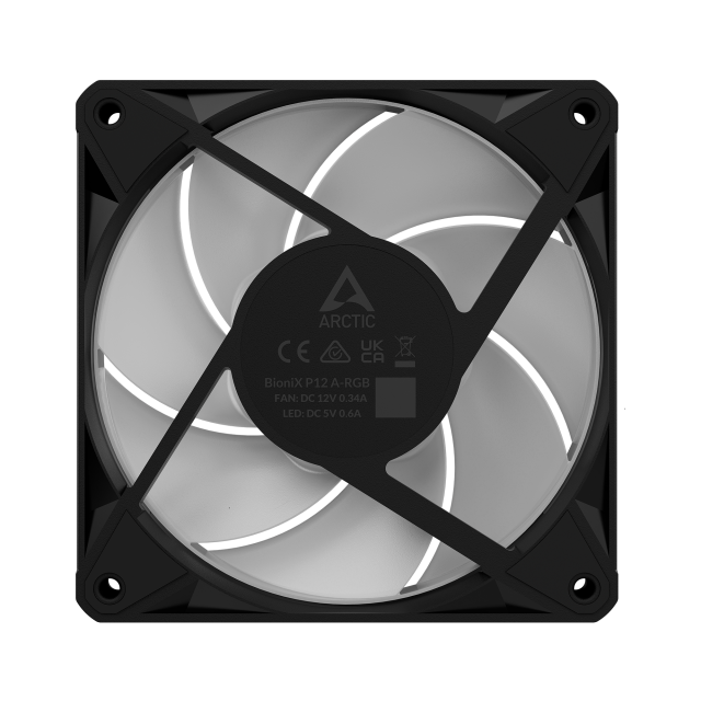 Fan ARCTIC BioniX P12 A-RGB PWM 120mm Daisy Chain - Black 