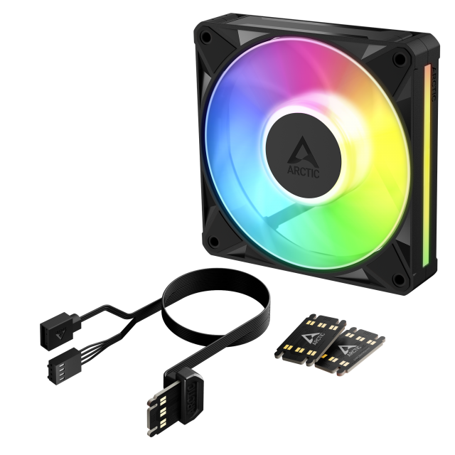 Fan ARCTIC BioniX P12 A-RGB PWM 120mm Daisy Chain - Black 