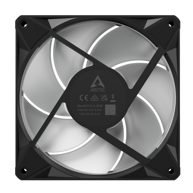 Fan ARCTIC BioniX P14 A-RGB PWM 140mm Daisy Chain - Black 