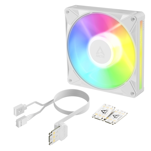 Fan ARCTIC BioniX P14 A-RGB PWM 140mm Daisy Chain - White 