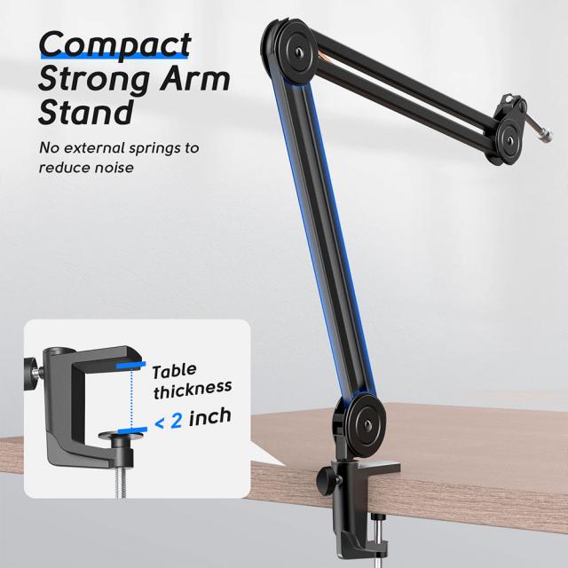 FIFINE BM63 Super Steady Full Metal Heavy Boom Arm Stand 