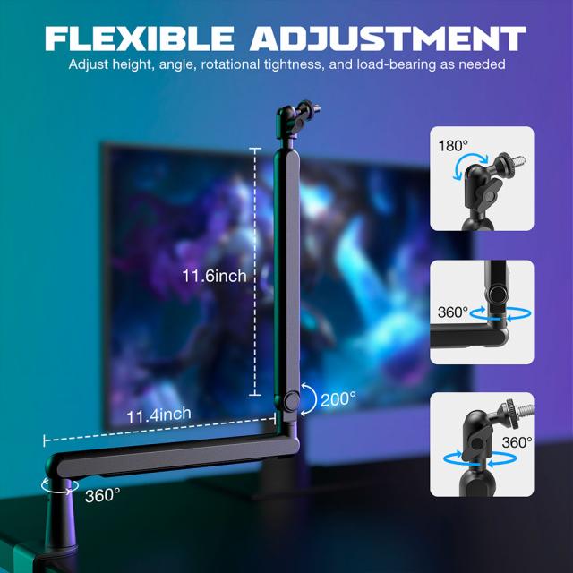 FIFINE BM88 Steady Full Metal High End Boom Arm Stand 