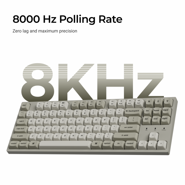 Геймърска Механична клавиатура Keychron C1 Pro 8K QMK - Super Red Switch 