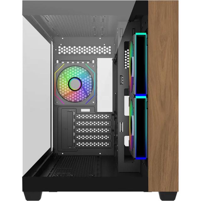 Кутия CoolerMaster Elite 481 Wood - Черна 