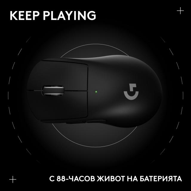 Геймърска безжична мишка Logitech G Pro X Superlight 2 DEX SE - Black 