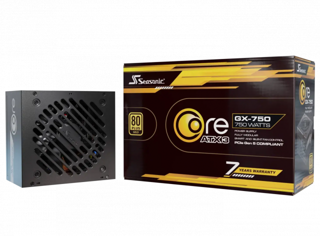 Power Supply Unit Seasonic CORE GX 750W 80+ Gold, Fully Modular, ATX 3.1, PCIe 5.0 